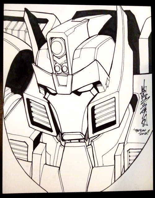 Transformers commissions from Botcon 2016! Featuring my Armada OTP by Sakamoto Hayato, Getaway (that