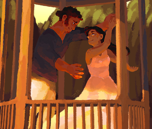 zroem:“And they got married in a gazebo Magnus built himself.”[image: an illustration of Magnus and 