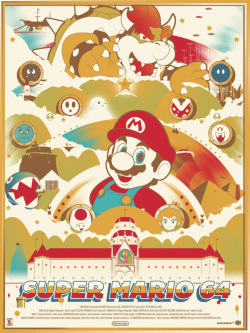 retrogamingblog:  Super Mario 64 Poster made by Marinkoillustration 