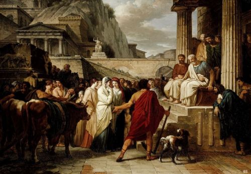 hadrian6: Caius Furius Cressinus accused of sorcery.1792. Jean Saint-Ours. Swiss. 1752-1809. oil on 