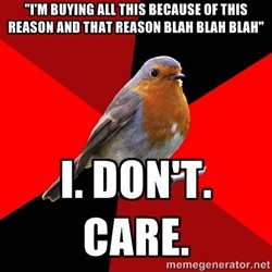 literallysame:  itsracerelated:  stonedpervert:  thelittlestonedfox:  I usually don’t reblog these but oh my god i love retail robin  That bird is on point.  Retail Robin is the most accurate meme ever  sorry for bringing it back to 2011 but fuck