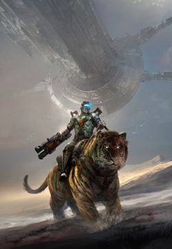 theomeganerd:  Isaac from Dead Space Riding