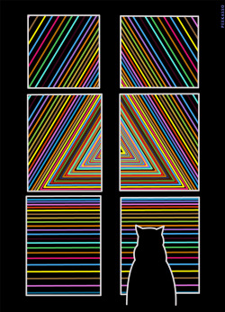 peekasso:  perception gif running here: http://quickhoney.com/#vector/blackwhite/cat_knows 