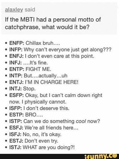 MBTI Fanatic on Tumblr