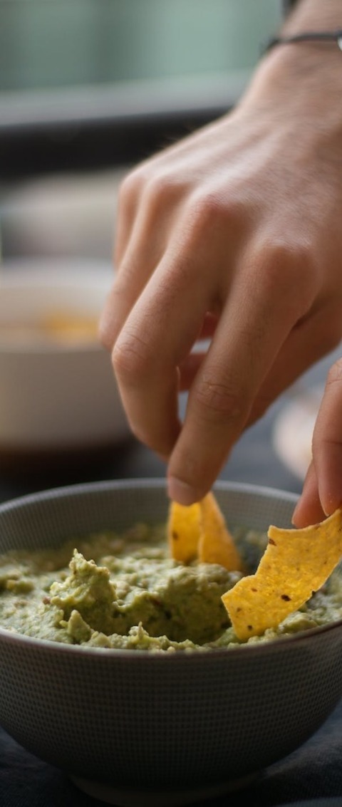Mexican Inspired Guacamole Bowl With Tortilla Chips Recipe