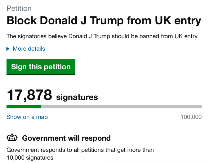 micdotcom:  There is now a petition to ban Donald Trump from entering the U.K.