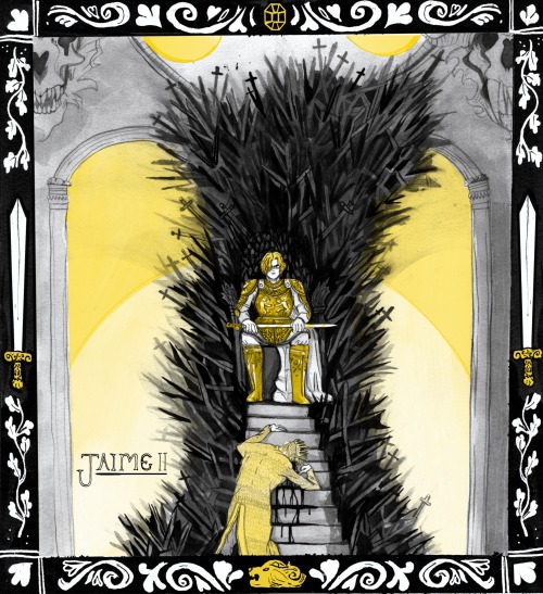closethedoorandcomehere:Charlit’s amazing illustration for ASoS Jaime II!