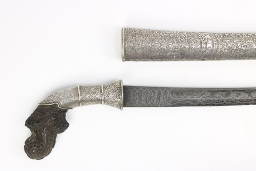 Silver mounted pedang bengkok, Sumatra, 19th century.from Peter Dekker’s Mandarin Mansion