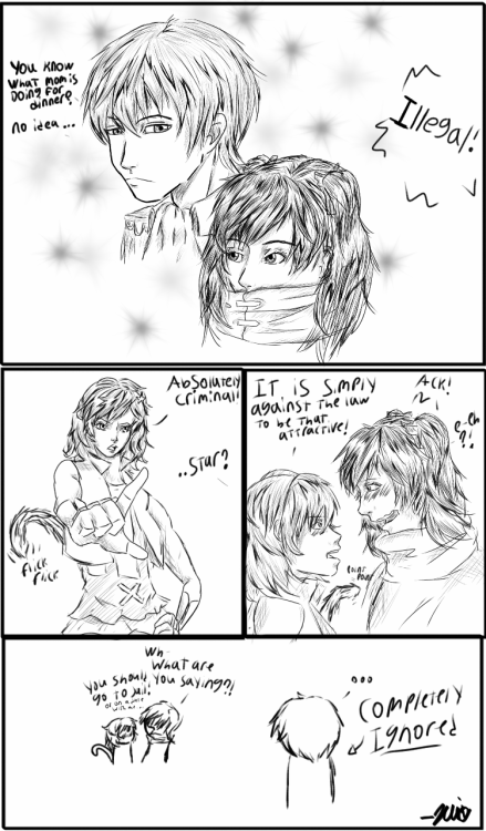 jen-iii:  Fiddling around with my art style and I thought that Serra’s and Star’s relationship was cute so I decided to make a comic for their shenanigans (Please ignore my awful hand writing D’:) [Btw is this ship called blue eyed white ribbon?