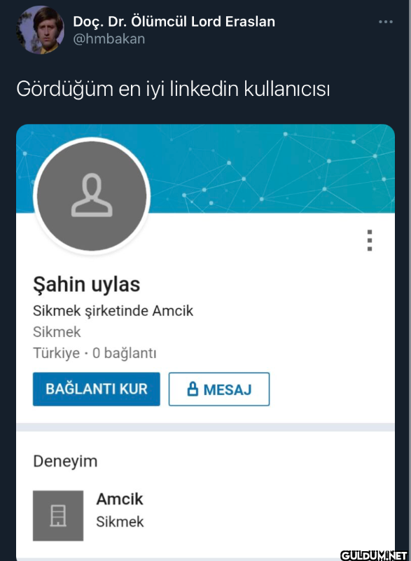 Doç. Dr. Ölümcül Lord...