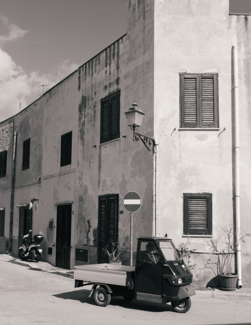 Street scene on the island of Favignana.