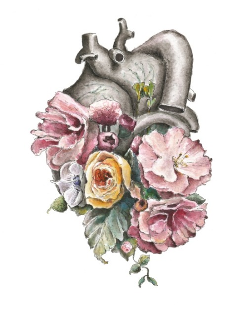 bestof-society6:    Floral Anatomy Heart porn pictures