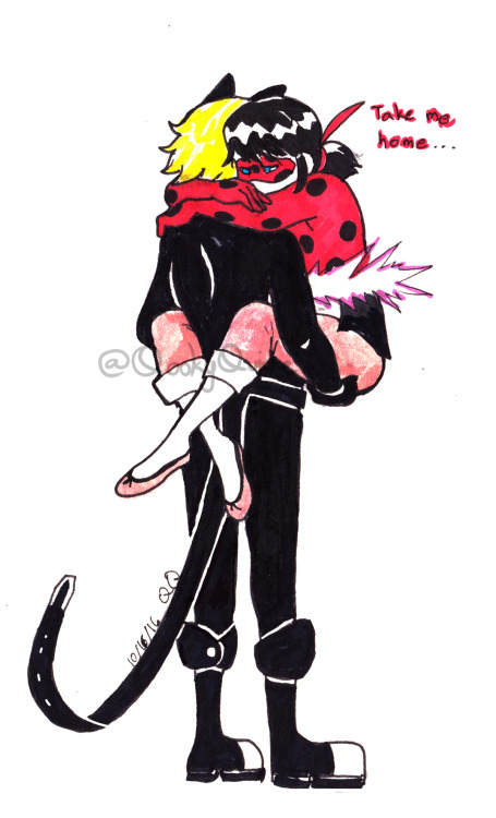 qookyquiche:  matchaball:  qookyquiche:  Day 16 of Inktober 2016 - Ladynoir/Marichat feat. Take Me Home by Us the Duo   I’m only happy when I’m with youHome for me is where you are.I try to smile and push on through.But home for me is where you