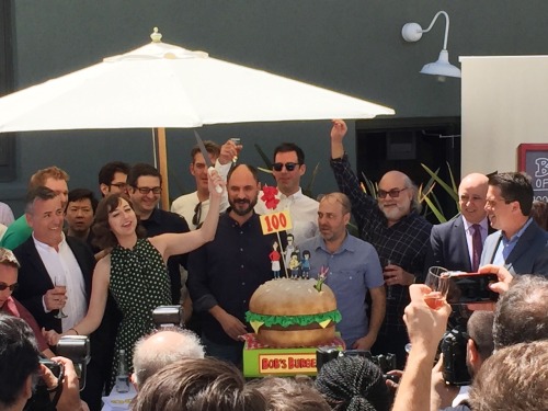 bentoboxent:  The table read and celebration of 100 episodes of Bob’s Burgers!!!