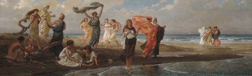 Greek Girls Bathing, Elihu Vedder, 1872-77