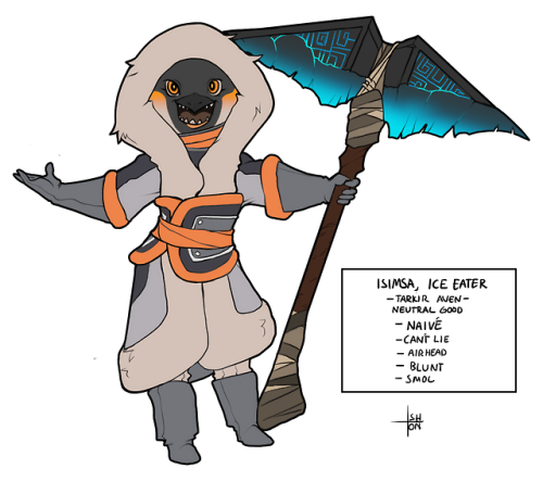 isharton:isharton:Isimsa, Ice Eaterhoi <3 I made a penguin walker. She’s from Tarkir and she’s an