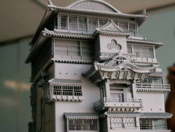 sixpenceee:  A model of the bath house from Spirited Away. (Source)