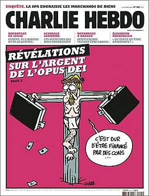 somesocialjusticebullshit:  As a Roman Catholic I find it hilarious that people call me intolerant for standing behind Charlie Hebdo, when they’ve drawn insulting caricatures about my religion as well.
