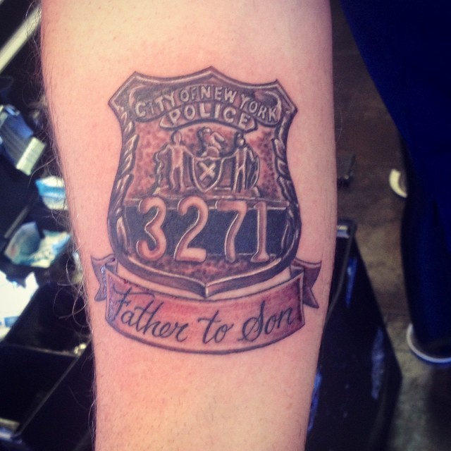 Update more than 74 police badge number tattoo best  thtantai2