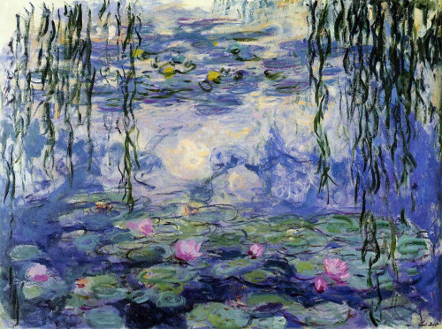 icandividebyj: Water Lilies. Happy Birthday to one of the greatest Impressionists: Claude Monet. His