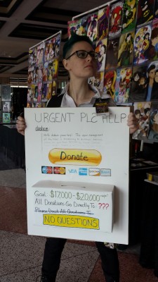 startrekrenegades:  gaysciencedivision:  so delling (startrekrenegades) is being dashcon today  people keep giving me spare change, one even said, “I don’t know what this is, but here!” and dumped a handful of change in my donations box I CANNOT