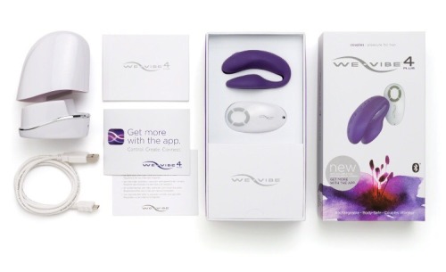 daddysdlg:  The We Vibe 4 (and 4 Plus) is a tiny but powerful little vibrator that is inserted into the pussy during sex or other penetration (ahem, masturbation…). It is designed to enhance the experience for both partners by creating vibration inside