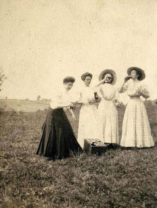 Ladies Enjoying Some Home Made Spirits In the 19th century, heavy drinking by women was not socially
