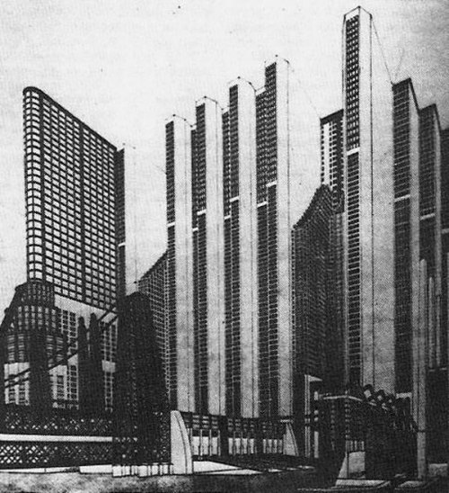 nobrashfestivity:Mario Chiattone  Architectural drawings