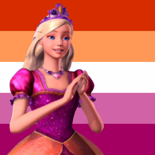 descentskidstuff:barbie pride icons based on characters’ color schemes!free to use, please credit me if you do