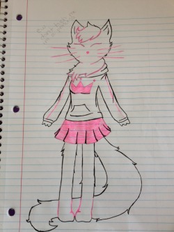 sweetbrohellaart:  i wanted to draw princessharumi&rsquo;s fursona really badly cos it&rsquo;s so cute, so here&rsquo;s my try at it. :3c ^^  aaaaaahhh &lt;33 oh my gosh this is so cute ;o; i love the before and after, and the long legs &lt;33 hahaha