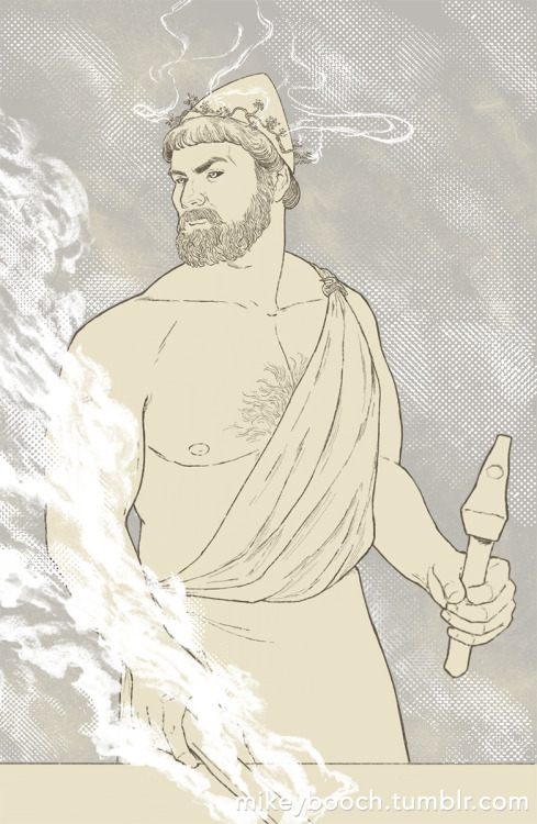 My followers on Instagram chose six figures from Greek Mythology and I drew them. 