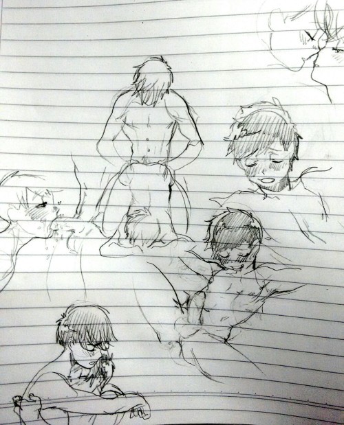 I was at my college, studying… Kind of… But then I took a break to draw this and then 