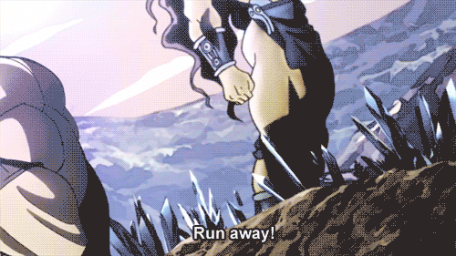 quadrangledreality:  shinyrifle:  how are kids gonna run after naruto is over  The Joestar Secret Technique of course!  