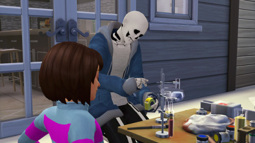 School project time, aka “get Sans to do all the work”