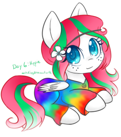 askfillyblossomforth:  Day 6: Hippie (Only….