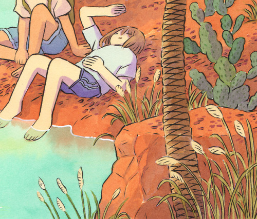 Snippet of one of the paintings I did for the Spellbinders gallery show at Gallery Nucleus with Siby