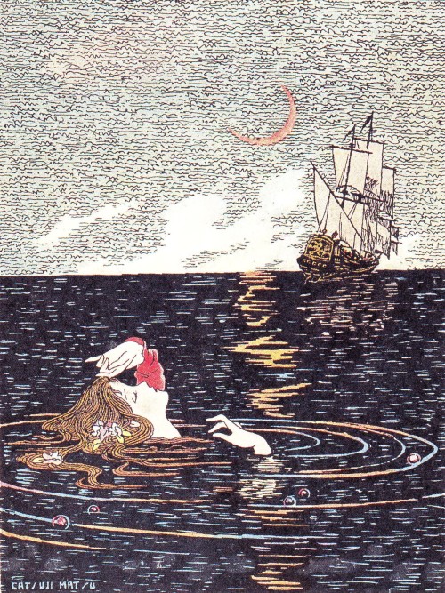 haruchonns:人魚のなげき　illustration by　松本かつぢ1937　「少女の友」 4月号