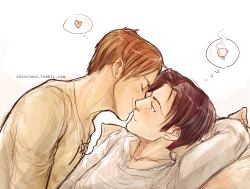 shinisous:  eren waking levi up with kisses