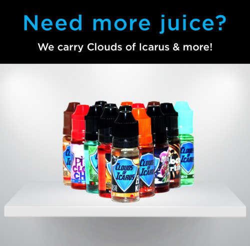 Come check out our premium brand &ldquo;Clouds of Icarus&rdquo; for $9.99 in a 10ml bottle. The flav