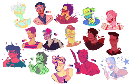 buncha egos and junk from uhhhh emote/color palette requests