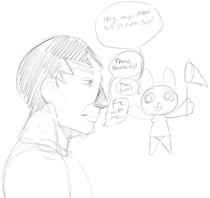 actionbastardvirginblaster:animal crossing scribbles x: