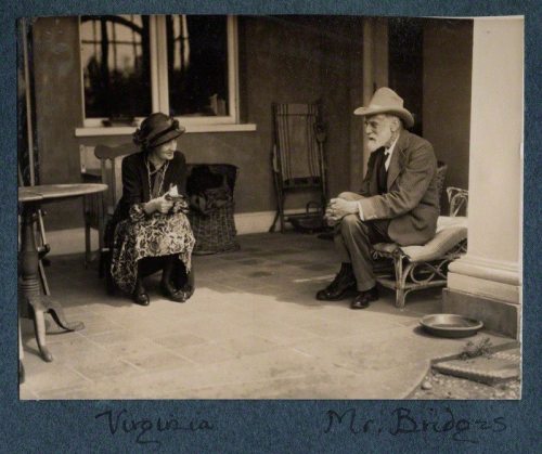 Virginia Woolf (née Stephen Robert Bridges by Lady Ottoline Morrell 26 June 1926