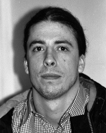 Dave Grohl durante entrevista a Uzine, em Rennes, na França, 16 de Fevereiro de 1994. Dave e “