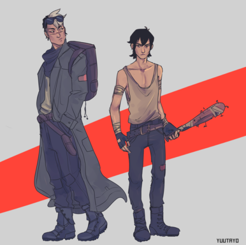 yuutayo: more apocalypse au …. just some outfit stuffs