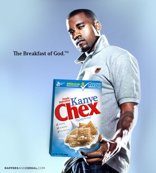 Rappers with their fave cereals.Courtesy of: http://rappersandcereal.com/