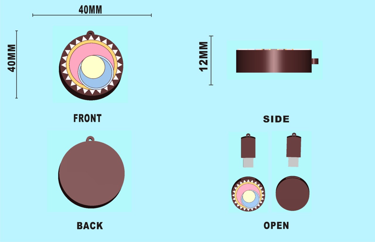 questriadestiny:  First Pass at the USB key going to try to round corners.  Project&gt;