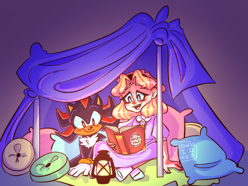 clownkidsart: I like to think at night on the arc, shads and maria built blanket forts and sat toget