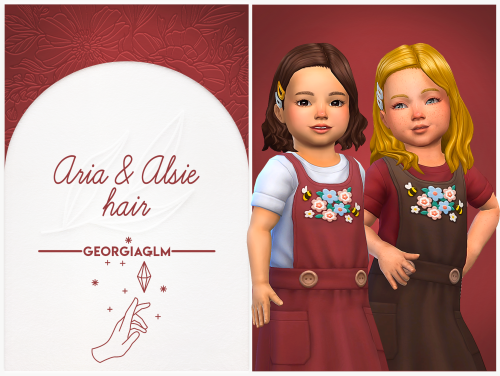 Aria & Alsie hair - by Georgiaglm ✨Hey! Long time no see, I hope you’re all doing well. I conver