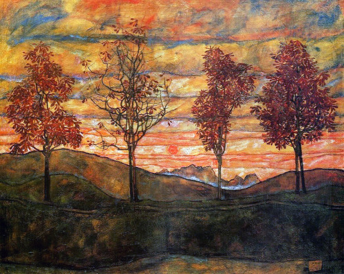 ufansius - Four Trees - Egon Schiele