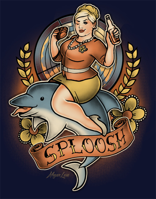 femmesandfamily:  forgetpolitics:  kidhatekid:  fatpeopleart:  meganlara:  SPLOOSH by Megan LaraAvailable as a shirt and sticker!  Perfection. I want!  God bless this cartoon woman.  I aspire to be Pam Poovey.  Is it just me, or did they make Pam thinner?